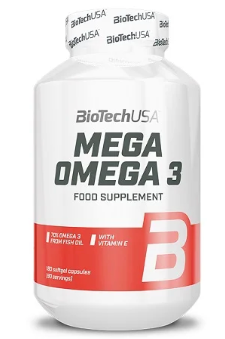 BioTech Mega Omega 3, 180 Kapseln