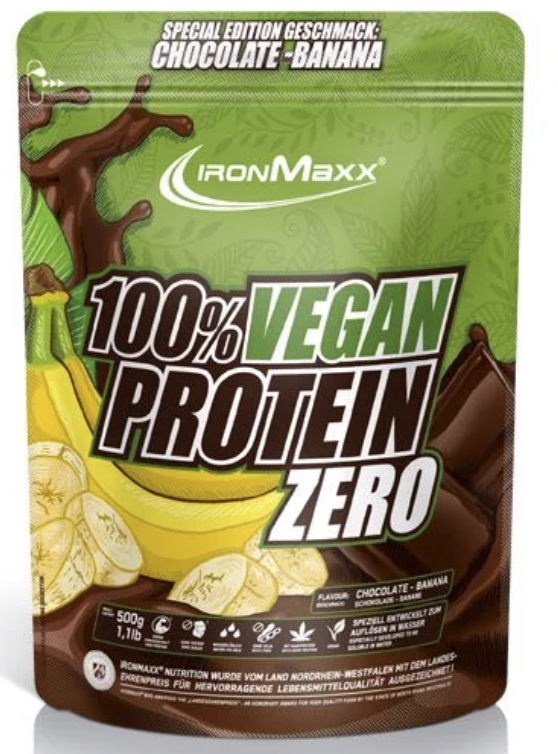 IronMaxx 100% Vegan Protein Zero 500g