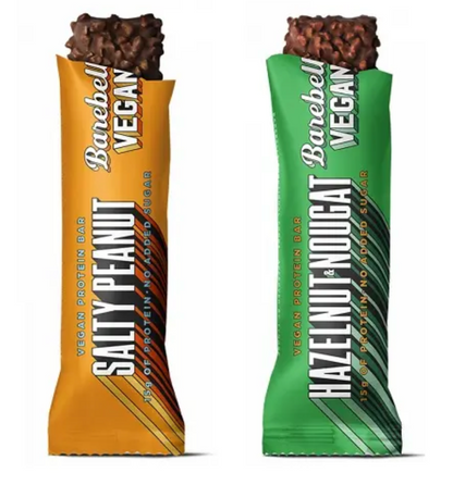 Barebells Vegan Bar 12x 55g MIX-BOX Caramel Choco Chip 6x + Orange Chocolate 6x OHNE ORIG. VERP.