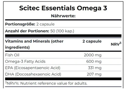 Scitec Omega 3 100 Kapseln