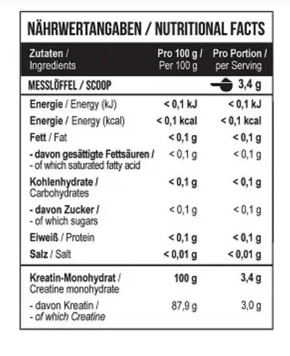 MST - Creatin Monohydrate 500g