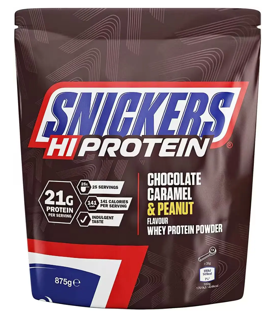 Snickers Protein Powder 875g/455g - Chocolate, Caramel & Peanut